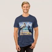 Stork Raven Mad – Beach Bird Banter トライブレンドＴシャツ (正面全面)