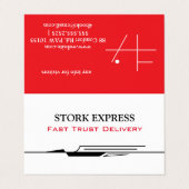 Stork Speed Liner Business Card 名刺 (外部フラット)