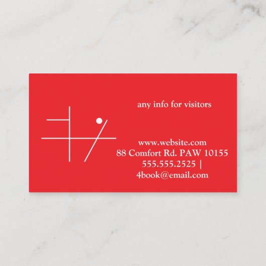 Stork Speed Liner Business Card 名刺 (裏面)