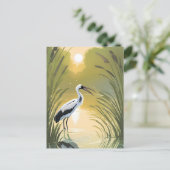 Stork Swamp | Everglades National Park Watercolor ポストカード (スタンド正面)