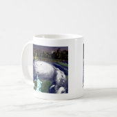 Storm すごい Sandy 2012，嵐の目_ コーヒーマグカップ (正面左)
