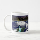 Storm すごい Sandy 2012，嵐の目_ コーヒーマグカップ (左)