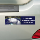 Storm すごい Sandy 2012,嵐の目_ バンパーステッカー (車上)