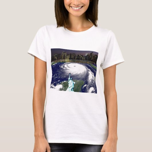 Storm すごい Sandy 2012，嵐の目_ Tシャツ (正面)