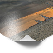 Storm 来 at Sunset in Florida West, Photo フォトプリント (角)