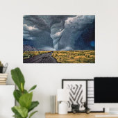 Storm 12モダン cmyk ポスター (ホームオフィス)