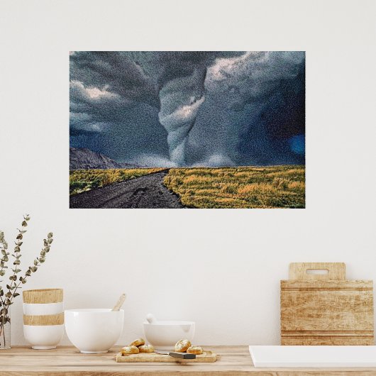 Storm 12モダン cmyk ポスター (キッチン)