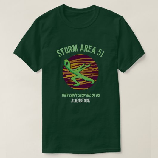 Storm Area 51 Alienstock Tシャツ (デザイン正面)