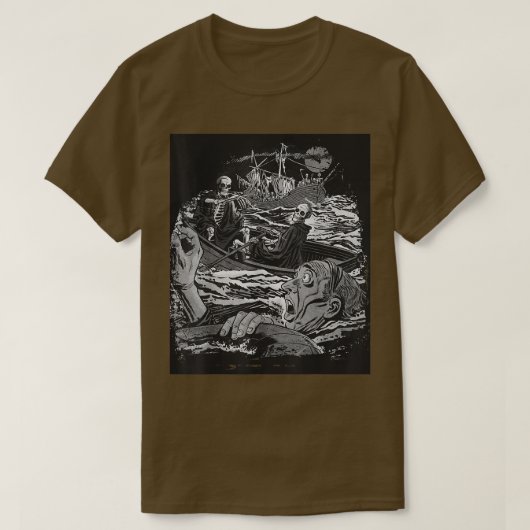 Storm at Sea Skeleton Crew Tシャツ (デザイン正面)