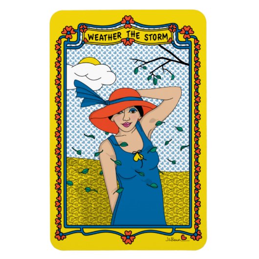 Storm_B_4x6冷蔵庫の天気 マグネット (縦)