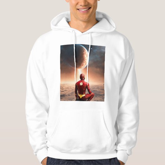 Storm Bringer スーパーヒーローTシャツ – 稲妻 パーカ (正面)