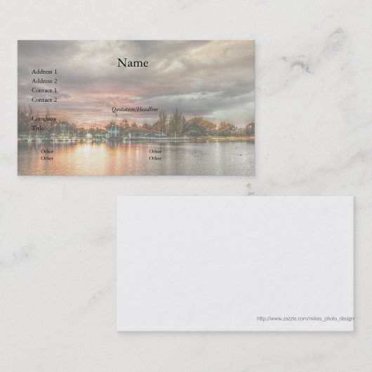 Storm Business Cardの前 名刺 (正面/裏面)