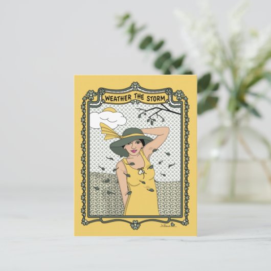 Storm_C_ポストカードに天気を付ける ポストカード (スタンド正面)