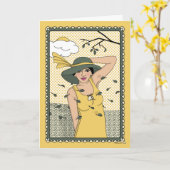 Storm_C_Greetingの天気を整える カード (黄色い花)