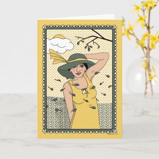 Storm_C_Greetingの天気を整える カード (黄色い花)