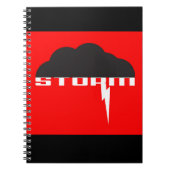 Storm cloud  ノートブック (正面)