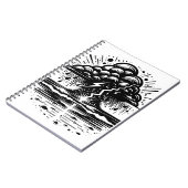 Storm Cloud and Lightning Art Notebook ノートブック (左側)