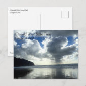 Storm Clouds、Oswald West州ビーチ、または ポストカード (正面/裏面)