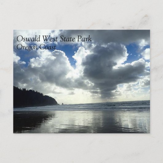 Storm Clouds、Oswald West州ビーチ、または ポストカード (正面)