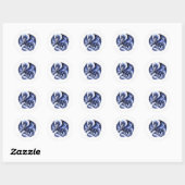 Storm Dragon Sticker ラウンドシール (シート)