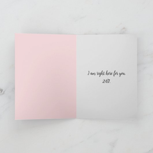 Storm in Window悔やみや弔慰 カード (内部)