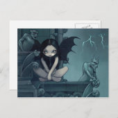 「Storm over Notre Dame」ポストカード ポストカード (正面/裏面)