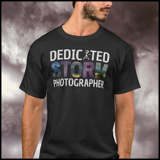 Storm PhotographerタイポグラフィデザインStorm Images Tシャツ