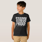 Storm Proof With Christ - 聖霊 イエス・キリスト ブラック Tシャツ (正面フル)