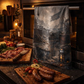 Storm Residue — Pirate Ship Aftermath キッチンタオル