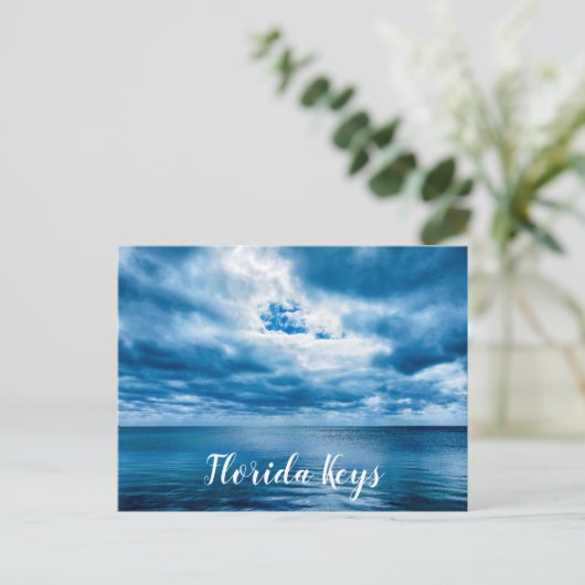Storm Rolling in on Ocean In Florida Keys ポストカード (スタンド正面)