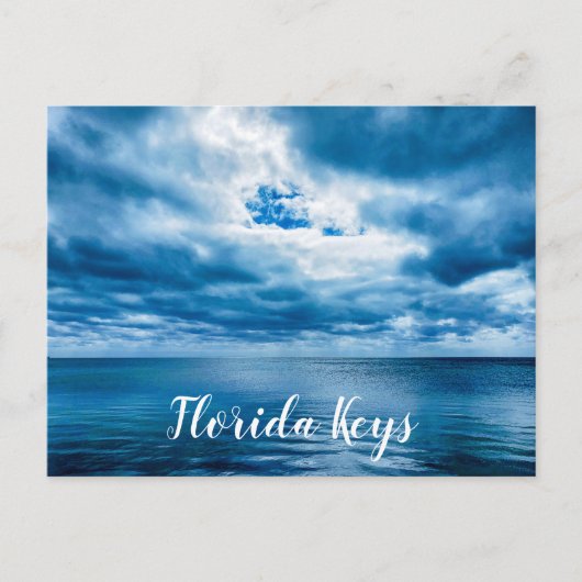 Storm Rolling in on Ocean In Florida Keys ポストカード (正面)