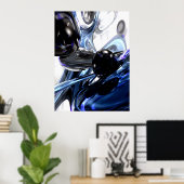 Storm Shadow抽象芸術ポスター ポスター (ホームオフィス)