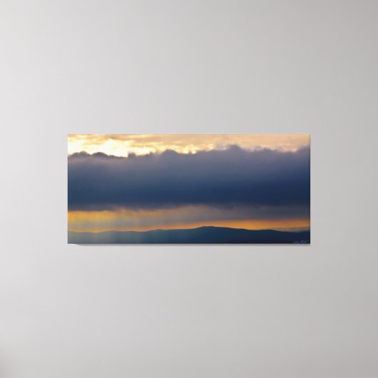 Storm Shelf Cloud Hot Springs National Park AR キャンバスプリント (正面)