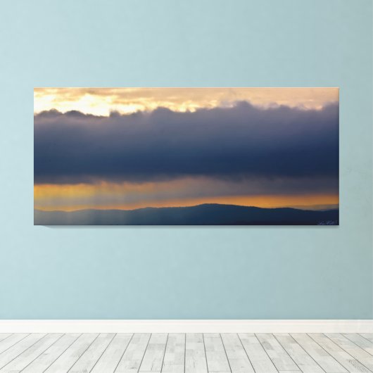 Storm Shelf Cloud Hot Springs National Park AR キャンバスプリント (インサイチュ (ウッドフロア))