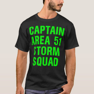 Storm Squad Green嵐区域51の大尉 Tシャツ