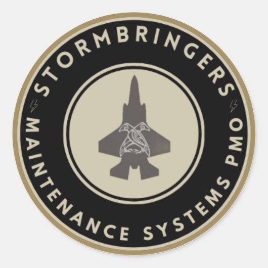 Stormbringersのステッカー本 ラウンドシール (正面)