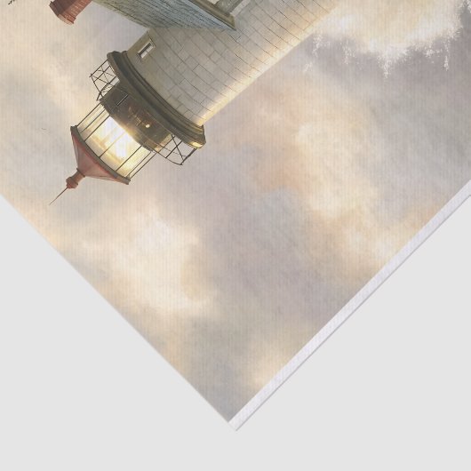 Stormlit Lighthouse By The Sea Decoupage 薄葉紙 (詳細)