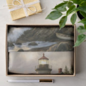 Stormlit Lighthouse By The Sea Decoupage 薄葉紙 (ギフト)
