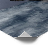 Stormy海- Pirate Ship Artwork ポスター (角)