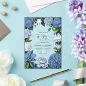 Stormy Blue, Steel Mist & Winter Pearl Wedding アクリル招待状 (インサイチュ (ウェディング))