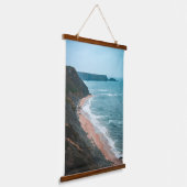 Stormy Coastline – Nature’s Raw Beauty 吊り下げ型タペストリー (傾斜あり)