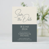 Stormy Gray ・カラーブロックフォト セーブザデート (スタンド正面)