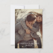 Stormy Gray ・カラーブロックフォト セーブザデート (裏面)