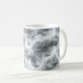 Stormy Grey Skies Lightning コーヒーマグカップ (正面右)