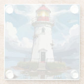 Stormy Light House – ナビゲーションタワー ガラスコースター (裏面)