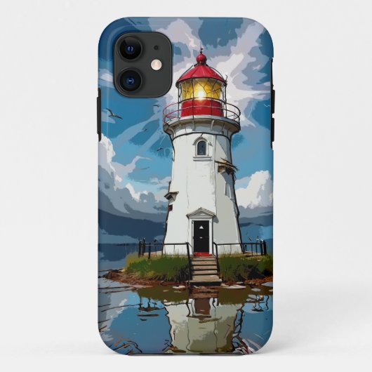 Stormy Light House – ナビゲーションタワー Case-Mate iPhoneケース (裏面)