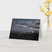 Stormy Night 空白の Greeting Card カード (黄色い花)