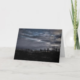 Stormy Night 空白の Greeting Card カード