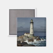 Stormy Night Coastal Lighthouse マグネット (正面/裏面)