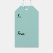 Stormy Sandcastleビーチ風景写真 ギフトタグ (裏面)